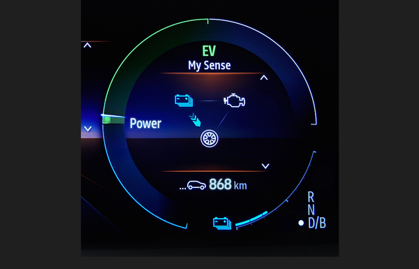 클러스터 모드 전환 표시