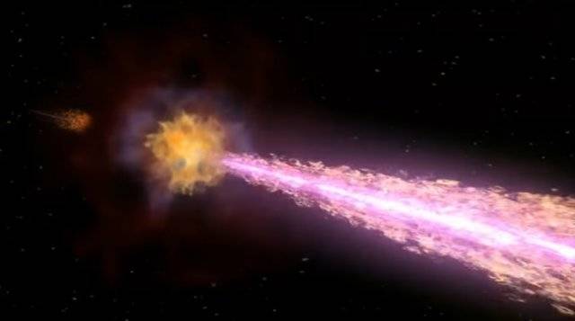 감마선 폭발. 나사