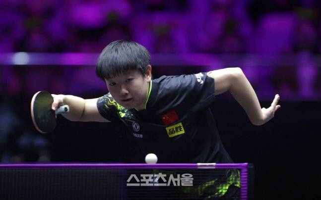 여자단식 세계랭킹 1위 쑨잉샤. WTT