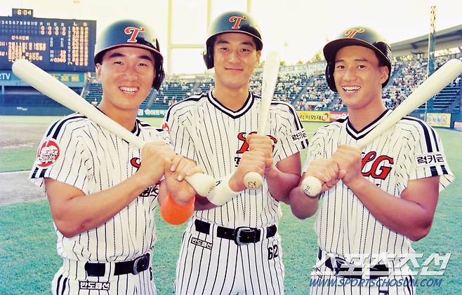 1994년 입단 동기로 신바람 야구를 이끌었던  류지현,서용빈,김재현..