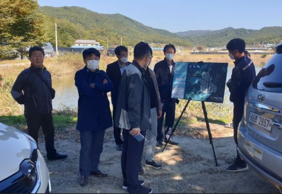 지난 25일 무을면 웅곡리 일원(약 30㏊)이 '경북 디지털 혁신 농업타운' 공모사업 최종대상자로 선정된 구미시.