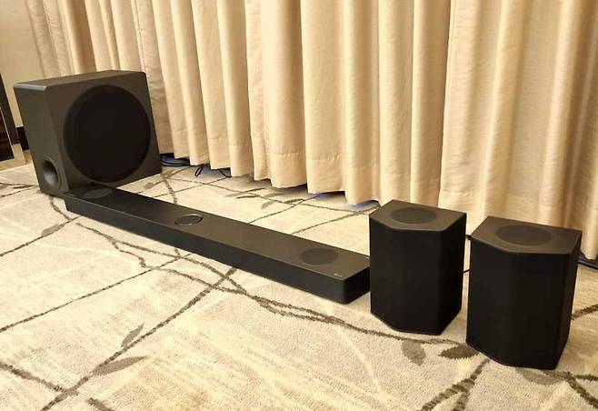 LG 사운드바 S95QR의 유닛 구성