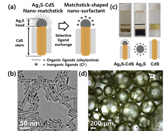 황화은-황화카드뮴 나노 계면활성제 합성 공정과 모습들.