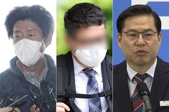왼쪽부터 남욱 변호사, 정영학 회계사, 유동규 전 성남도시개발공사 기획본부장. 연합뉴스