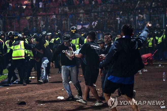 인도네시아 축구장 참사 [AFP 연합뉴스 자료사진. 재판매 및 DB 금지]