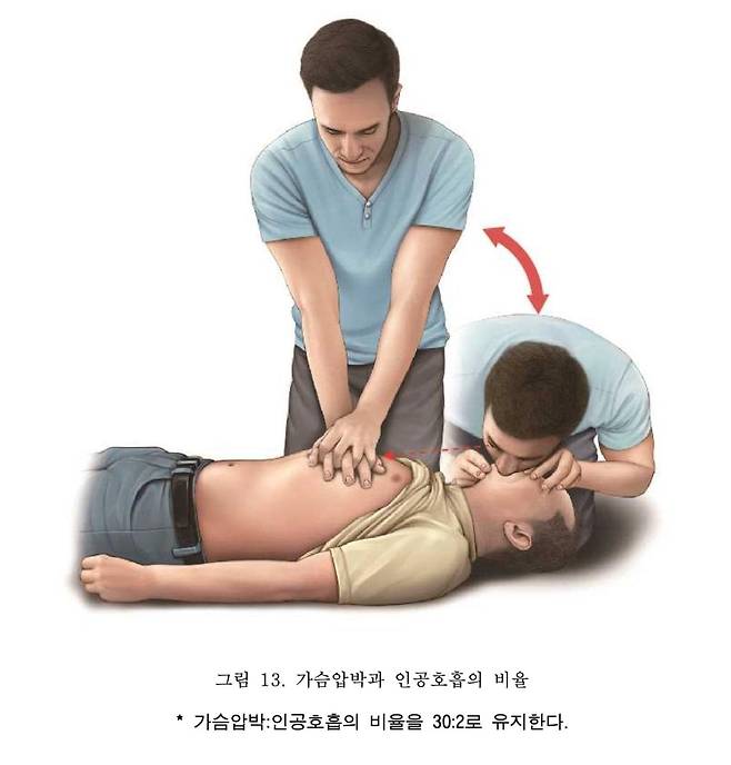 [한국심폐소생술 가이드라인 캡처]