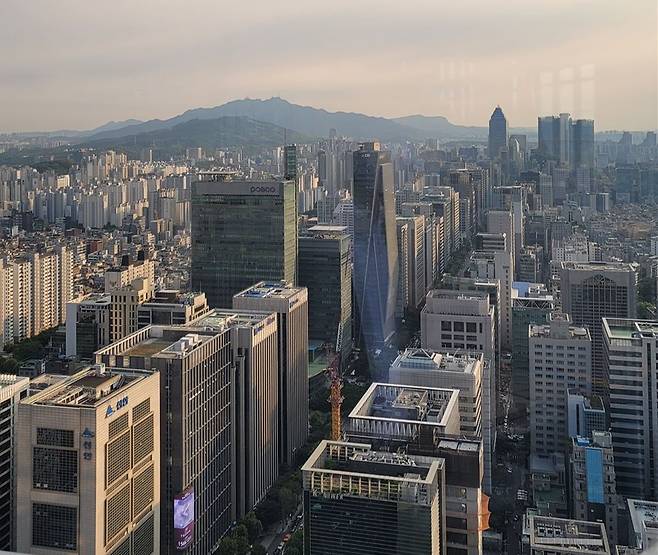 기업 빌딩이 밀집한 서울 강남 테헤란로 일대 [헤럴드경제DB]