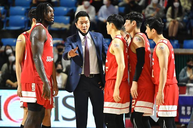 서울 SK 선수단. [KBL 제공. 재판매 및 DB 금지]