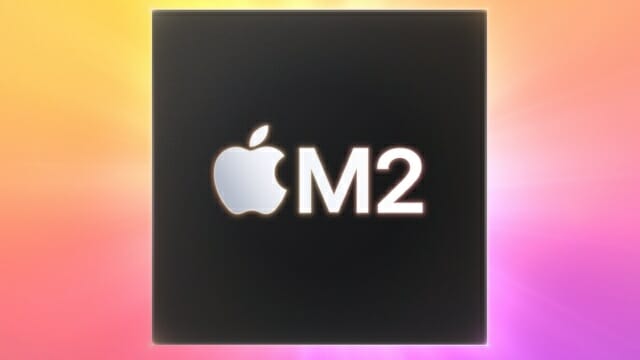 애플이 지난 6월 WWDC 22 기조연설을 통해 공개한 애플 실리콘 2세대 칩, M2. (사진=애플)