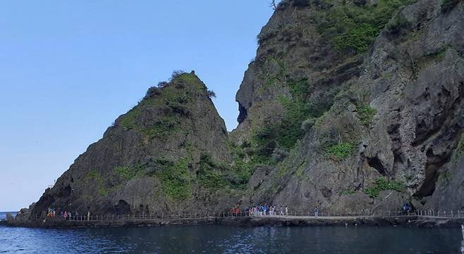 경북 울릉군 울릉읍 도동항 해안 산책로 전경. 연합뉴스