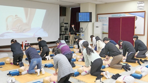 도봉구, 심폐소생술 교육 현장 [도봉구 제공. 재판매 및 DB 금지]