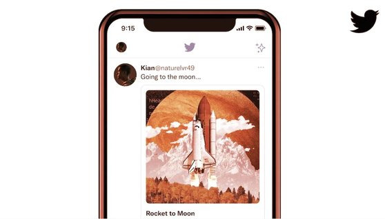 NFT 트윗 타일 기능. [사진 트위터]