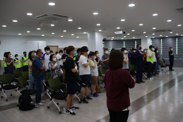 한국시각장애인스포츠연맹(회장 홍순봉)은 문화체육관광부, 국민체육진흥공단, 복권위원회의 지원을 받아 '2022 시각장애유소년 스포츠캠프'를 개최한다고 4일 밝혔다. 지난 6월 3,4일 양일간 국제정소년센터 유스호스텔에서 열린 '2022 전국 쇼다운 선수권 대회'모습. 사진｜KBSA