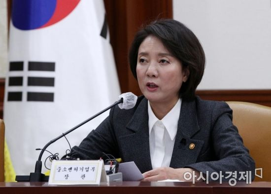 이영 중소벤처기업부 장관이 4일 서울 종로구 정부서울청사에서 열린 비상경제장관회의에서 발언하고 있다./김현민 기자 kimhyun81@