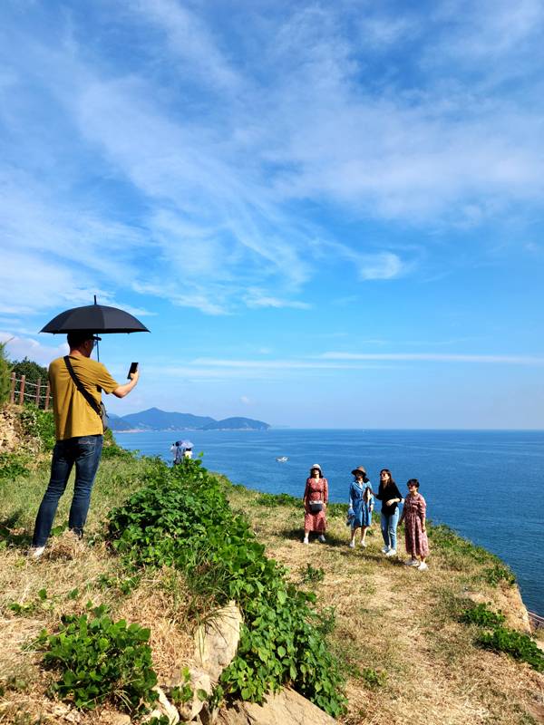다랭이마을 논두렁길.
