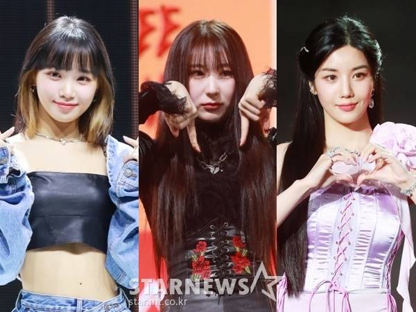 가수 김채원, 이채연, 권은비 /사진=스타뉴스