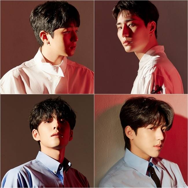 왼쪽 위부터 시계 방향/성진, 영케이, 도운, 원필/JYP엔터테인먼트 제공