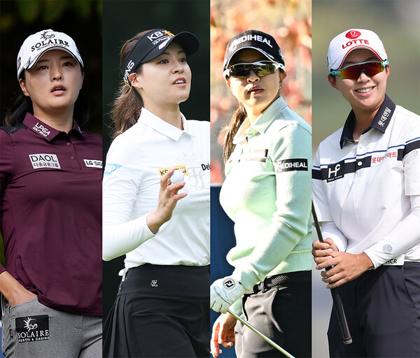 2022년 미국여자프로골프(LPGA) 투어 펠리컨 챔피언십에 출전하는 고진영, 김세영(사진제공=BMW 코리아). 전인지, 김효주 프로(사진제공=KLPGA)