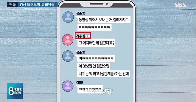 SBS는 정준영과 용준형이 불법 촬영 영상과 관련해 대화를 나눈 사실을 보도했다. 첫 보도가 나온 뒤 용준형과 소속사는 이를 부인했으나 입장을 번복하고 팀을 탈퇴했다. SBS 방송화면