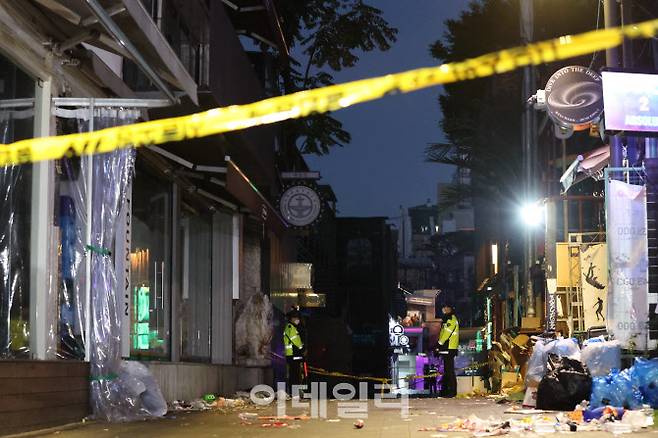 서울 용산구 이태원동 세계음식문화 거리가 한산한 모습을 보이고 있다.(사진=이영훈 기자)