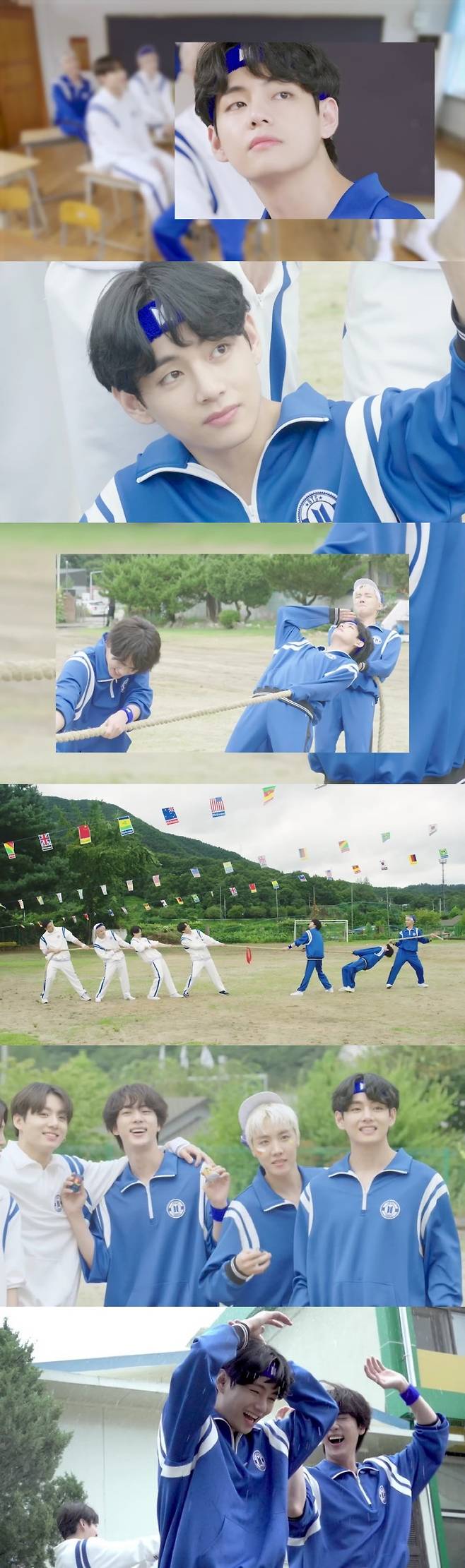 방탄소년단 뷔, 첫사랑 소년→섹시한 남자..'청춘영화 김태형'