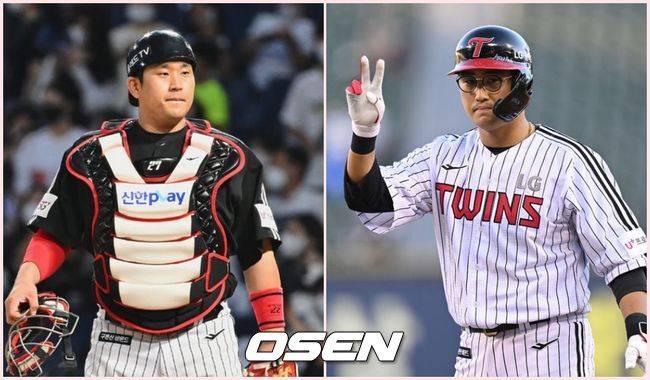 FA 자격을 얻는 유강남(왼쪽)과 채은성. / OSEN DB