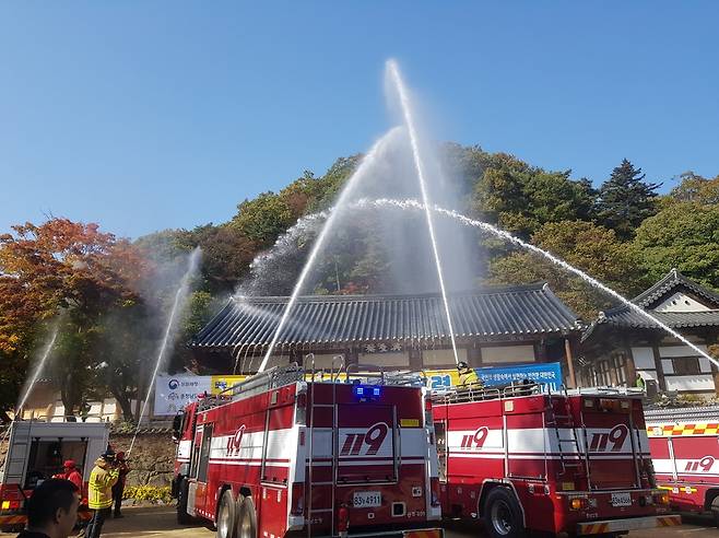 재난대응 안전한국훈련 모습  [문화재청 제공. 재판매 및 DB 금지]