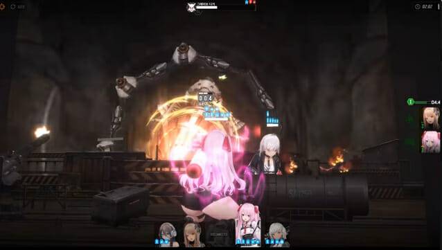 승리의 여신: 니케 전투 이미지(사진=승리의 여신: 니케 티저영상 캡처)