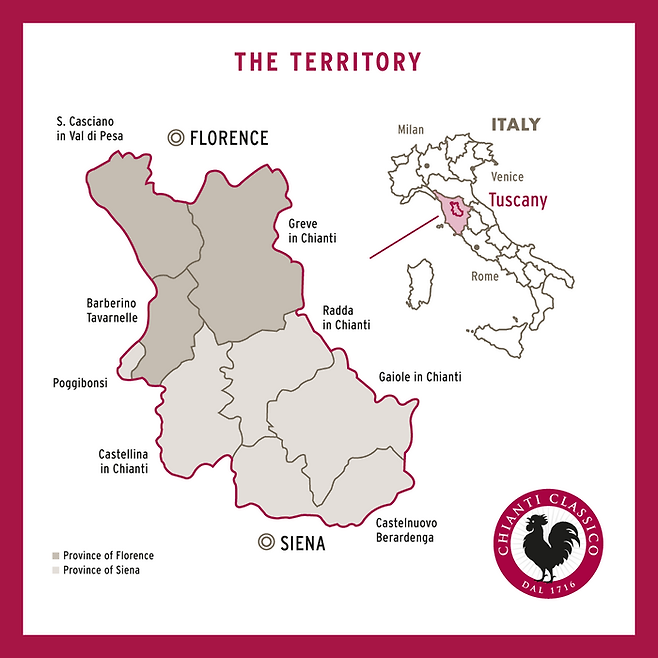 키안티 클라시코 지역. <자료=consorzio vino chianti classico>