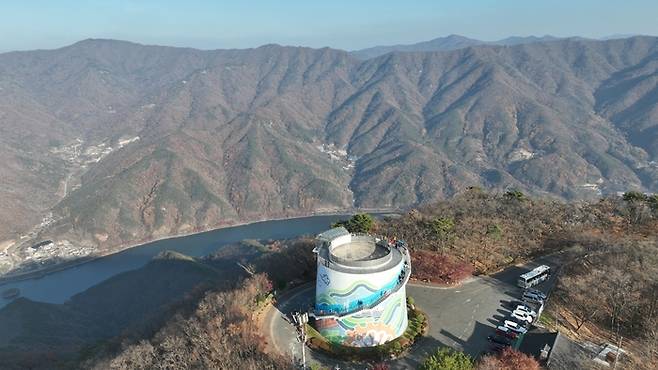 적상산 전망대 드론샷. 사진제공|트래블팀