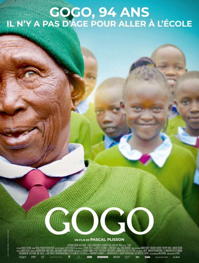 2020년 프랑스에서 개봉한 다큐멘터리 영화 '고고(GOGO)'의 포스터. 고고는 케냐어로 '할머니'를 뜻한다. 이 영화는 ‘세계 최고령 초등학생’으로 알려진 케냐의 할머니 프리실라 스테나이(99)의 이야기를 다뤘다./인터넷 커뮤니티
