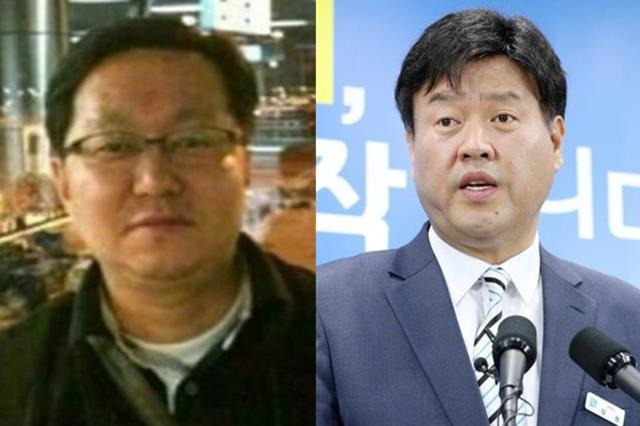 정진상 더불어민주당 당대표 정무조정실장(왼쪽)과 김용 민주연구원 부원장. 한국일보 자료사진