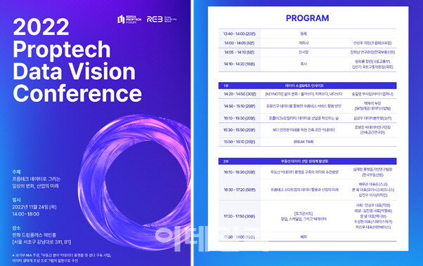 2022 프롭테크 데이터 비전 컨퍼런스 포스터 (사진=한국프롭테크포럼)