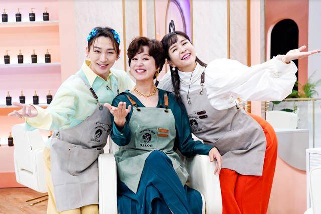 김호영 박미선 장영란(왼쪽부터 차례로)이 '진격의 언니들'의 온라인 제작발표회에 참석했다. 채널S 제공