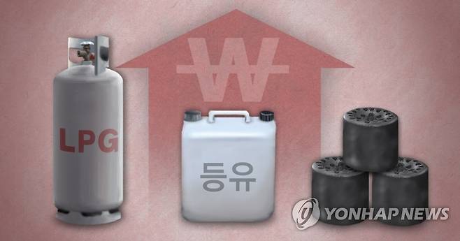 LPG·등유·연탄값 인상(PG) [제작 이태호] 사진합성, 일러스트