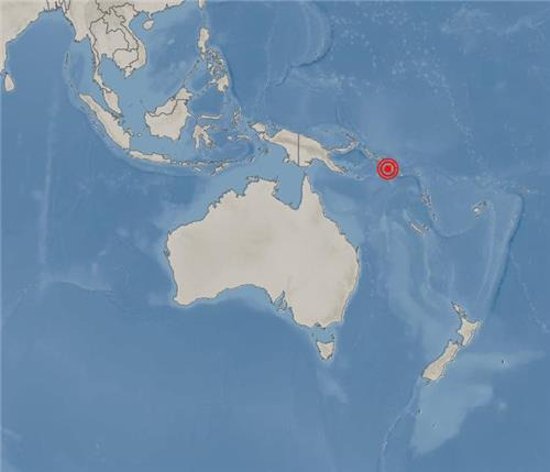남태평양 솔로몬제도 해역서 규모 7.3 강진…쓰나미 경보 [기상청 제공. 재판매 및 DB 금지]