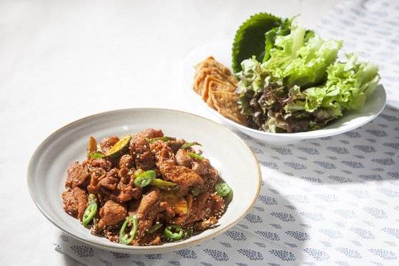 박민혁 셰프의 한 끗 다른 제육볶음은 지글지글클럽을 통해 라이브로 배워볼 수 있다. 사진 지글지글클럽