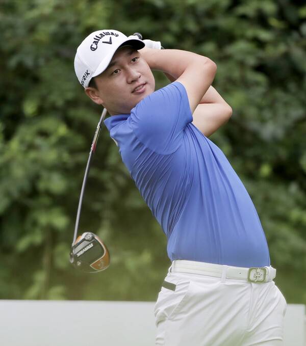 2022년 DP월드투어 호주 PGA챔피언십에 출전한 왕정훈 프로. 사진제공=KPGA