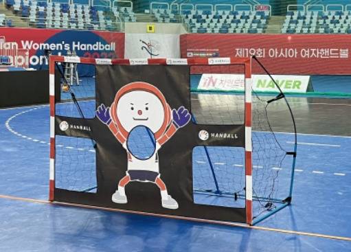 핸볼 경기 골대 모습.  [대한핸드볼협회 제공. 재판매 및 DB 금지]