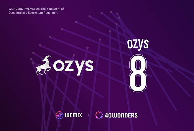 위메이드는 블록체인 기술 전문 기업 오지스를 위믹스3.0(WEMIX3.0) 메인넷의 노드 카운슬 파트너인 ‘40 원더스’로 영입했다고 25일 밝혔다.ⓒ위메이드