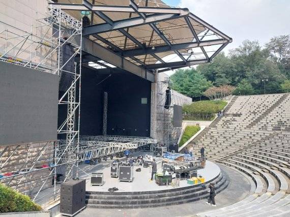 전주 소리문화의전당 야외 공연장. 사진=이환주 기자