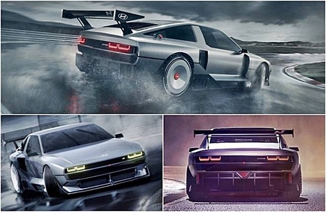 포니 쿠페에서 영감을 받은 N 비전 74 [사진출처=현대차]