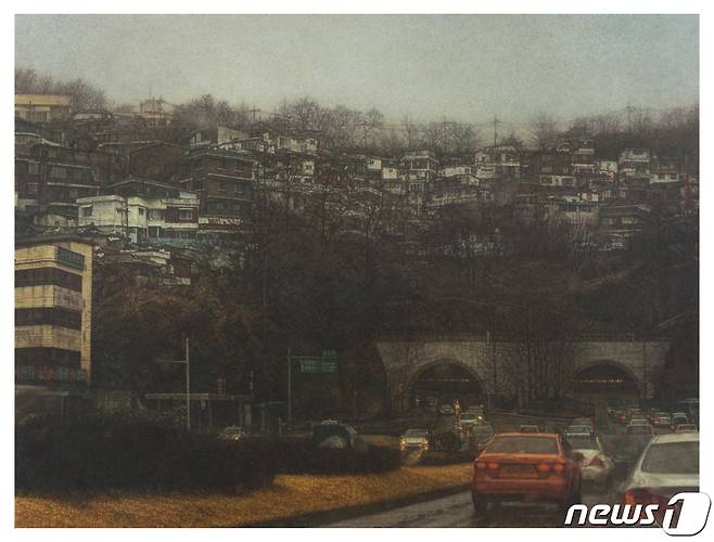 이만나, 더 이상 거기에 없는 풍경 The Landscape that is no more There, oil on canvas, 194 x_