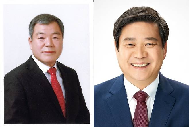 [산청 함양=뉴시스] 이승화 산청군수, 진병영 함양군수. *재판매 및 DB 금지