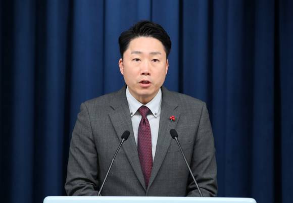이재명 대통령실 부대변인이 1일 서울 용산 대통령실 청사에서 현안 브리핑을 하고 있다. 2022.12.01. [사진=뉴시스]