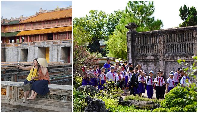 후에 황릉을 찾은 베트남 관광객들 / 사진 = 정윤지 여행+ 기자