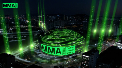 AR(증강현실) 그래픽으로 장식된 MMA 2022 오프닝 무대/사진제공=비브스튜디오스