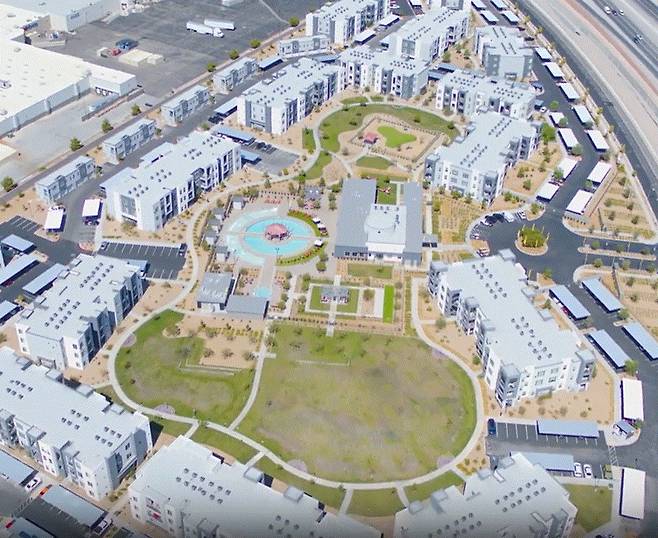 BREIT 포트폴리오에 포함된 라스베이거스의 아파트 모습 [블랙스톤 홈페이지 영상 캡처]