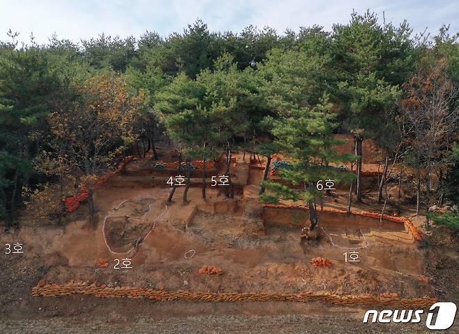 영암군 군서면 마산리 토기요지 발굴터(영암군 제공)/뉴스1