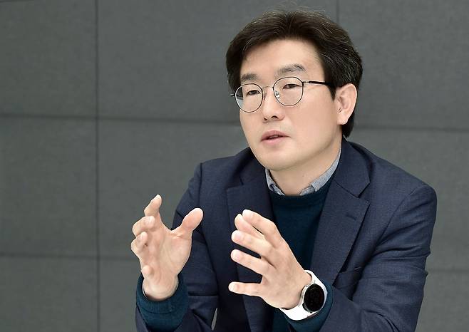문상룡 KT IT컨설팅본부장(상무)가 KT분당사옥에서 인터뷰를 진행하고 있다./사진=KT